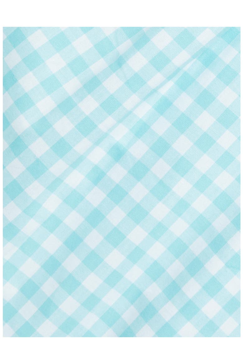 Check Short Sleeve Cotton Button-Down Oxford Shirt, Alternate, color, HAMMOND BLUE/ WHITE
