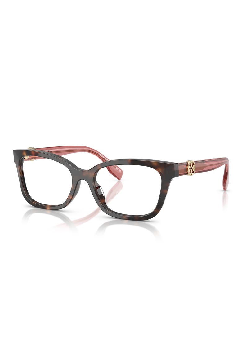 49mm Square optical glasses, Alternate, color, HAVANA