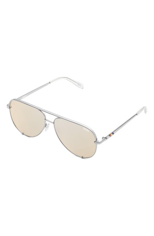 Quay High Key 64mm Oversize Aviator Sunglasses In Multi