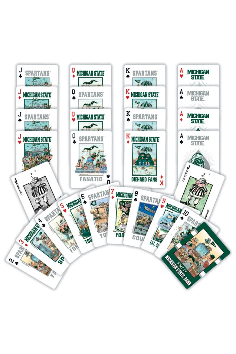 Michigan State Fan Deck Playing Cards, Alternate, color, Multicolor