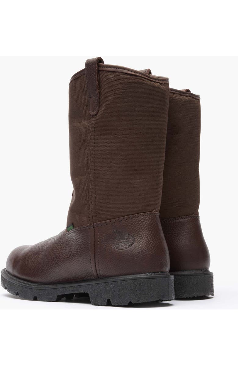 Georgia Boot Homeland Steel Toe Waterproof Wellington, Alternate, color, Brown