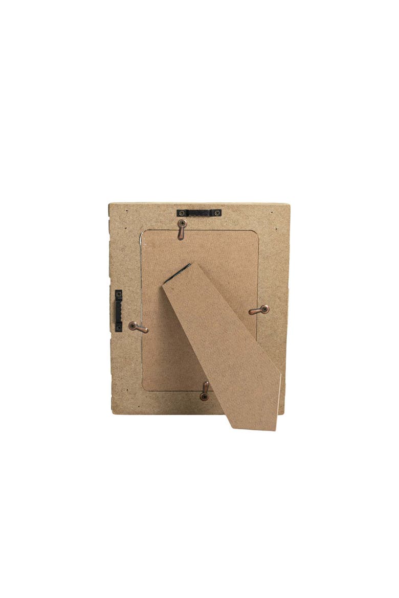 4x6 Inch Striped Driftwood Picture Frame, Alternate, color, Brown