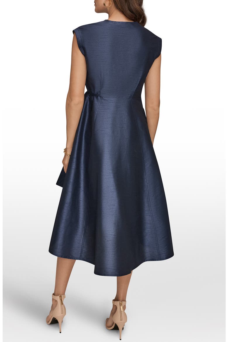 Taffeta Wrap Midi Dress, Alternate, color, TAFFETA BLUE
