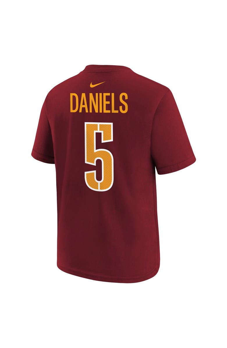 Nike Preschool Nike Jayden Daniels Burgundy Washington Commanders Player Name & Number T-Shirt, Alternate, color, Burgundy