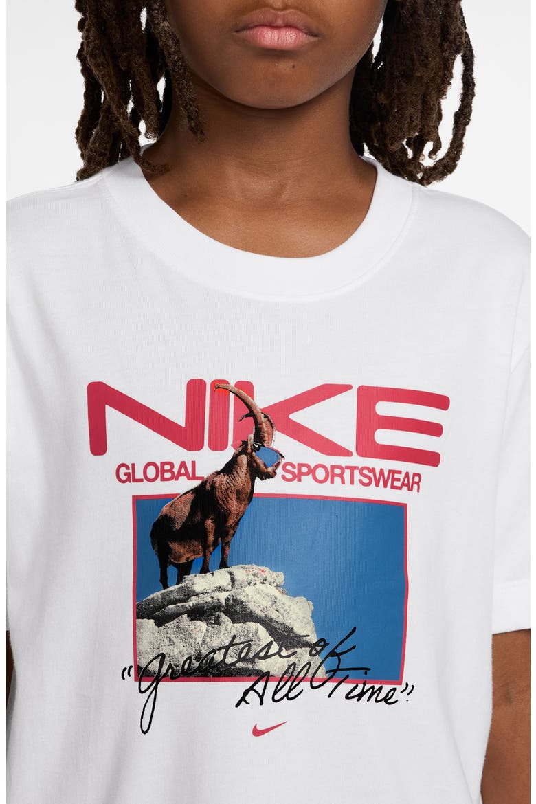 Kids' Sportswear Global Sportswear Cotton Graphic T-Shirt, Alternate, color, WHITE