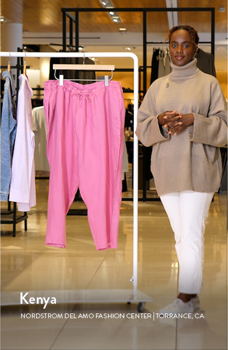Drawstring Linen Pants, sales video thumbnail