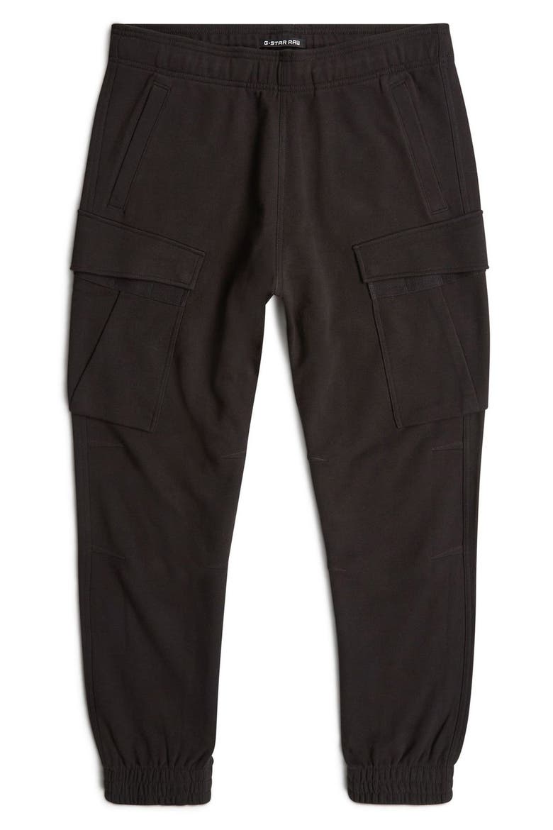 Rovic Zip 3D Loose Cargo Joggers, Alternate, color, DARK BLACK