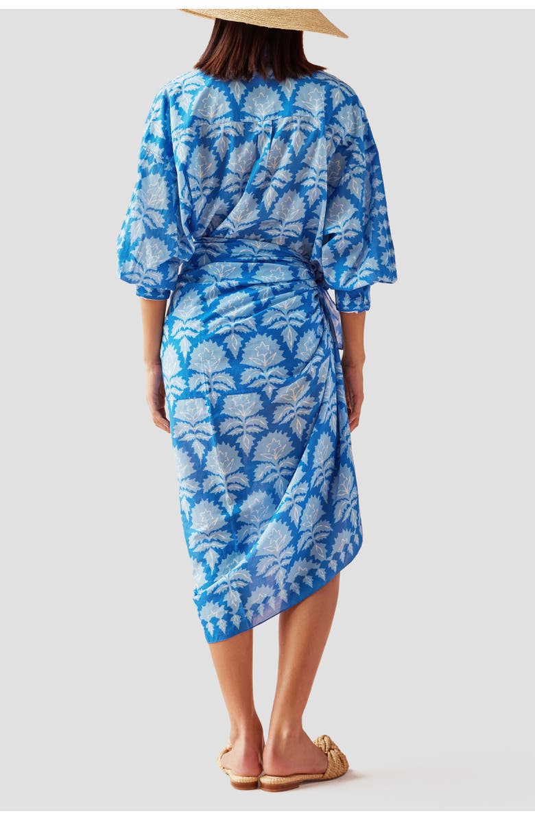 Omika Callista Button Down, Alternate, color, Mika Azure