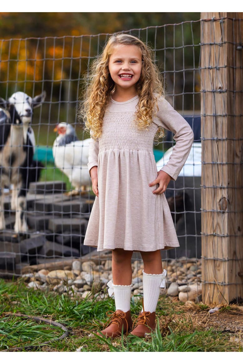 Millie Natural Waist Dress, Alternate, color, Brown