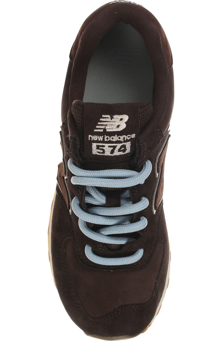 New Balance 574 Sneaker, Alternate, color, Black Coffee/ Angora