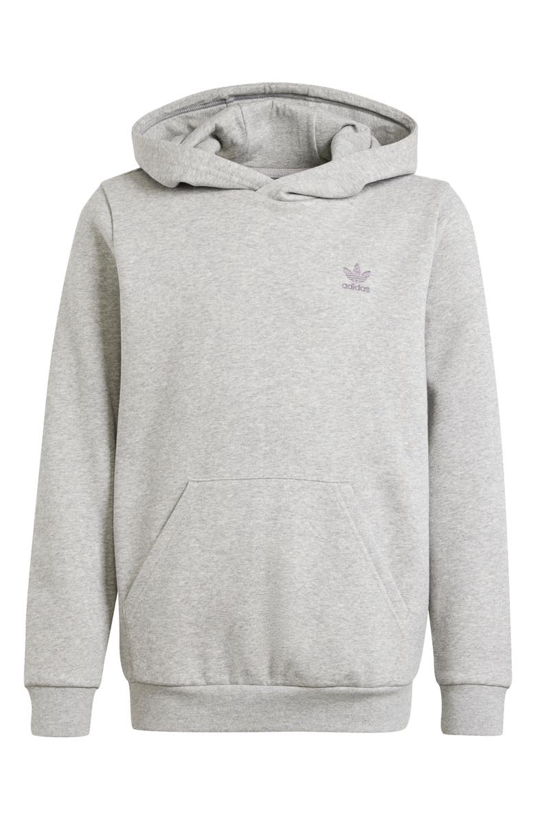 adidas Kids' Essentials Hoodie, Main, color, Mgreyh