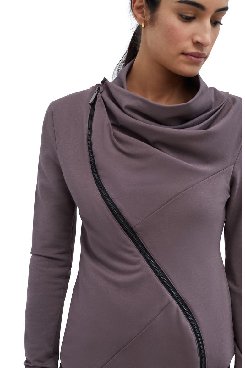 Hoyt French Terry Jacket, Alternate, color, ANTHRACITE