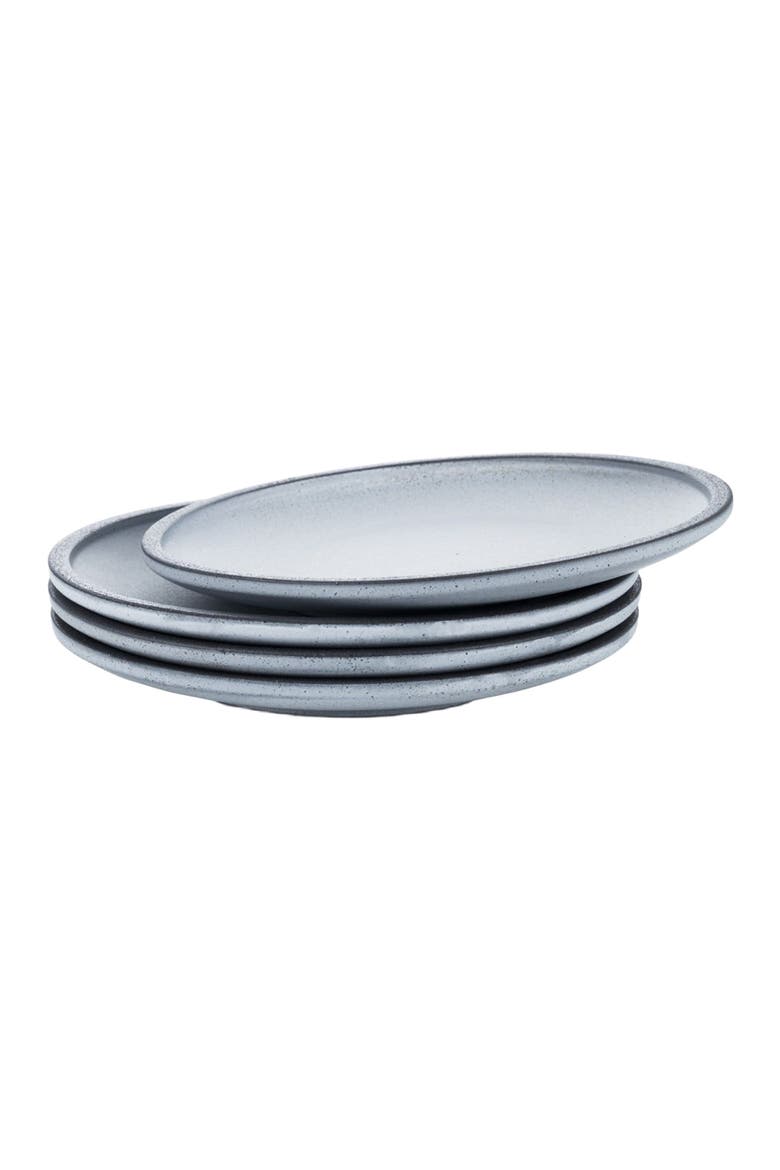 Tina Stoneware 4-Piece Salad Plate, Alternate, color, Blue and Gray
