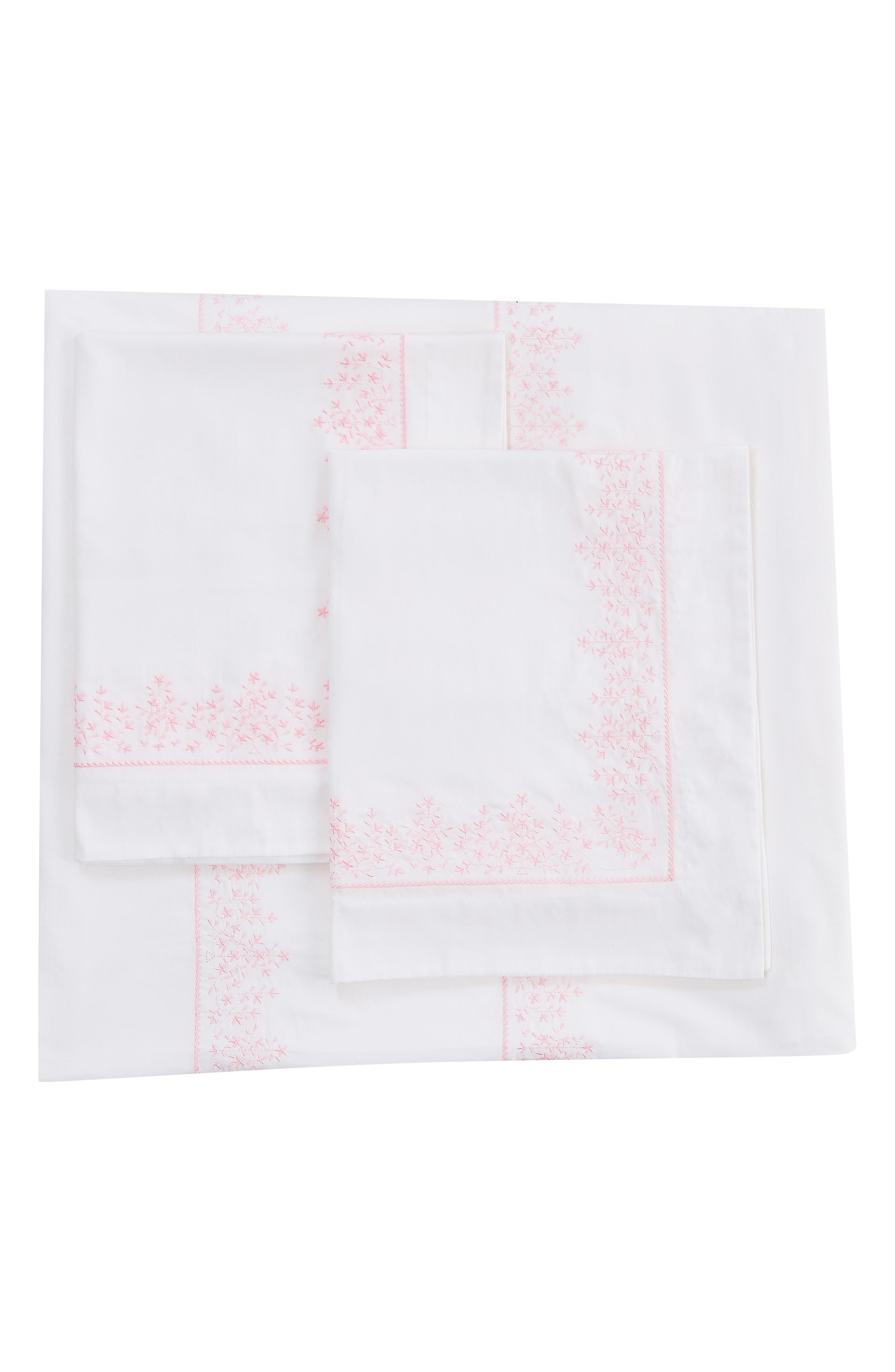 MELANGE HOME Baby's Breath Embroidery Duvet Set - King