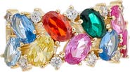 Juvell Rainbow Cubic Zirconia Band Ring