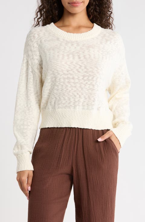 Sea Breeze Cotton Crewneck Sweater