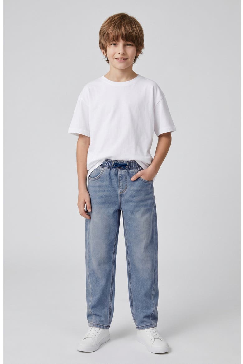 Kids' Maxwell Relaxed Fit Stretch Jeans, Alternate, color, MED WASH