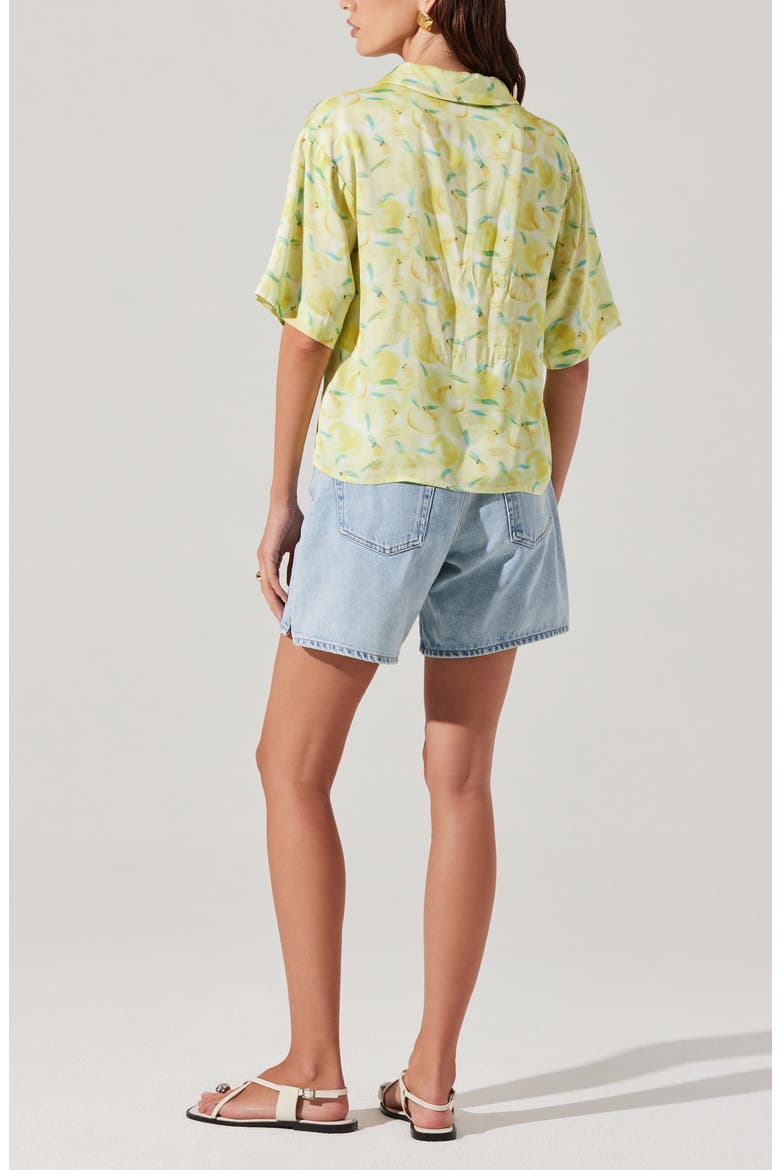 Vesa Camp Shirt, Alternate, color, LEMON PRINT