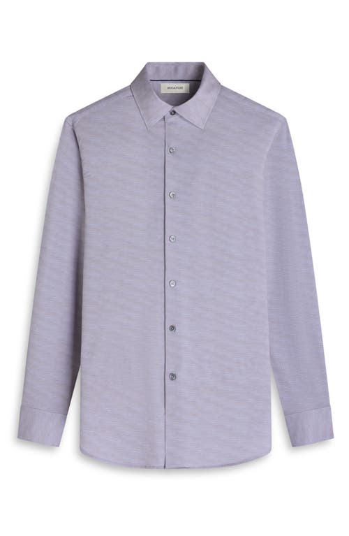 Bugatchi James Ooohcotton® Herringbone Button-up Shirt In Brown