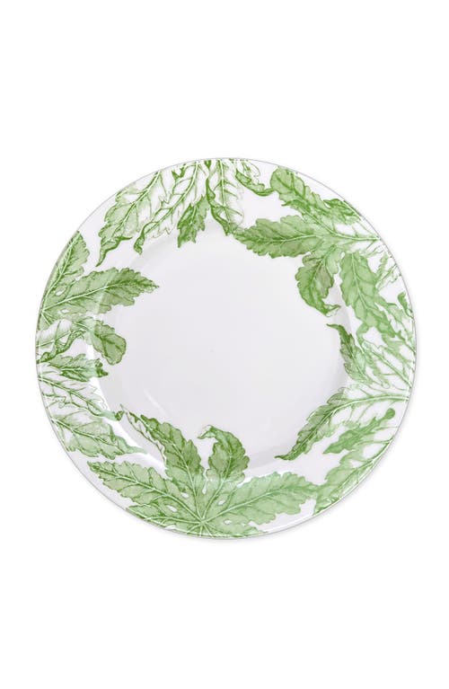 Caskata Freya Rimmed Dinner Plate In Green