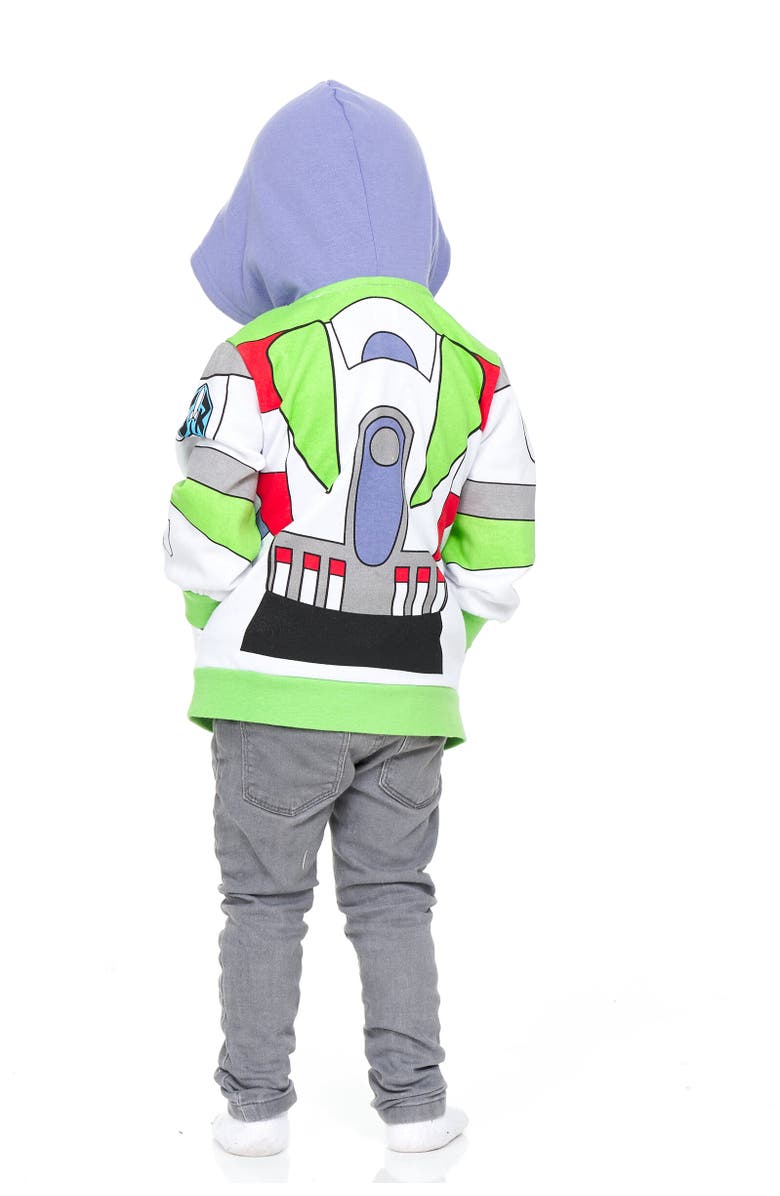 Disney Buzz Lightyear Toy Story Cosplay Zip-Up Hoodie, Alternate, color, Green