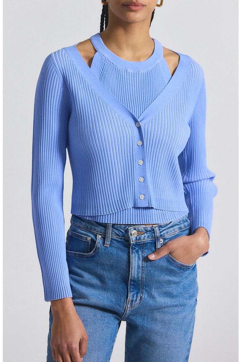 Lonnie Tank & Cardigan Set, Main, color, CAPRI