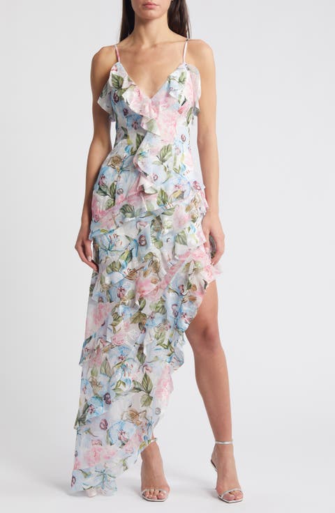 Charlotte Pink Floral Angel Wing Dress main image 0