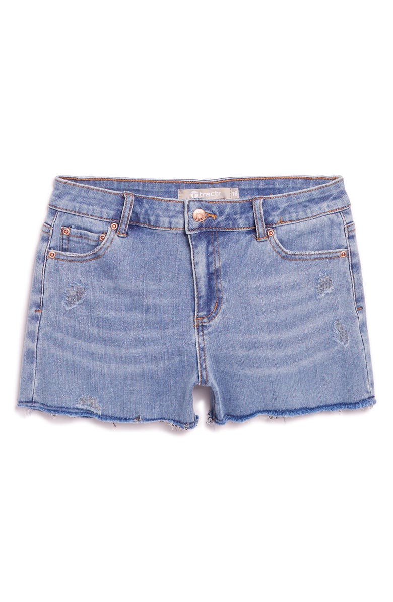 Tractr Kids' Brittany Distressed Cutoff Shorts, Main, color, 