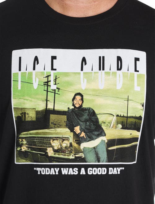 True Nation By Dxl Big & Tall Ice Cube Today Was A Good Day Graphic Tee In Black