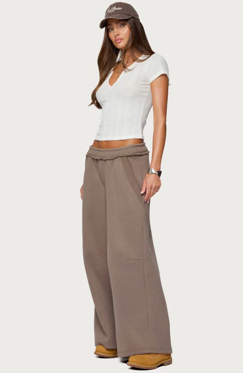 Edikted Kori Oversize Baggy Sweatpants In Gray