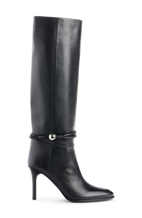 Isabel Marant Ieva Button 90 Leather Knee-high Boots In Black