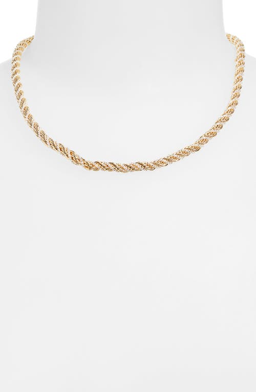 Open Edit Mixed Metal Rope Chain Necklace