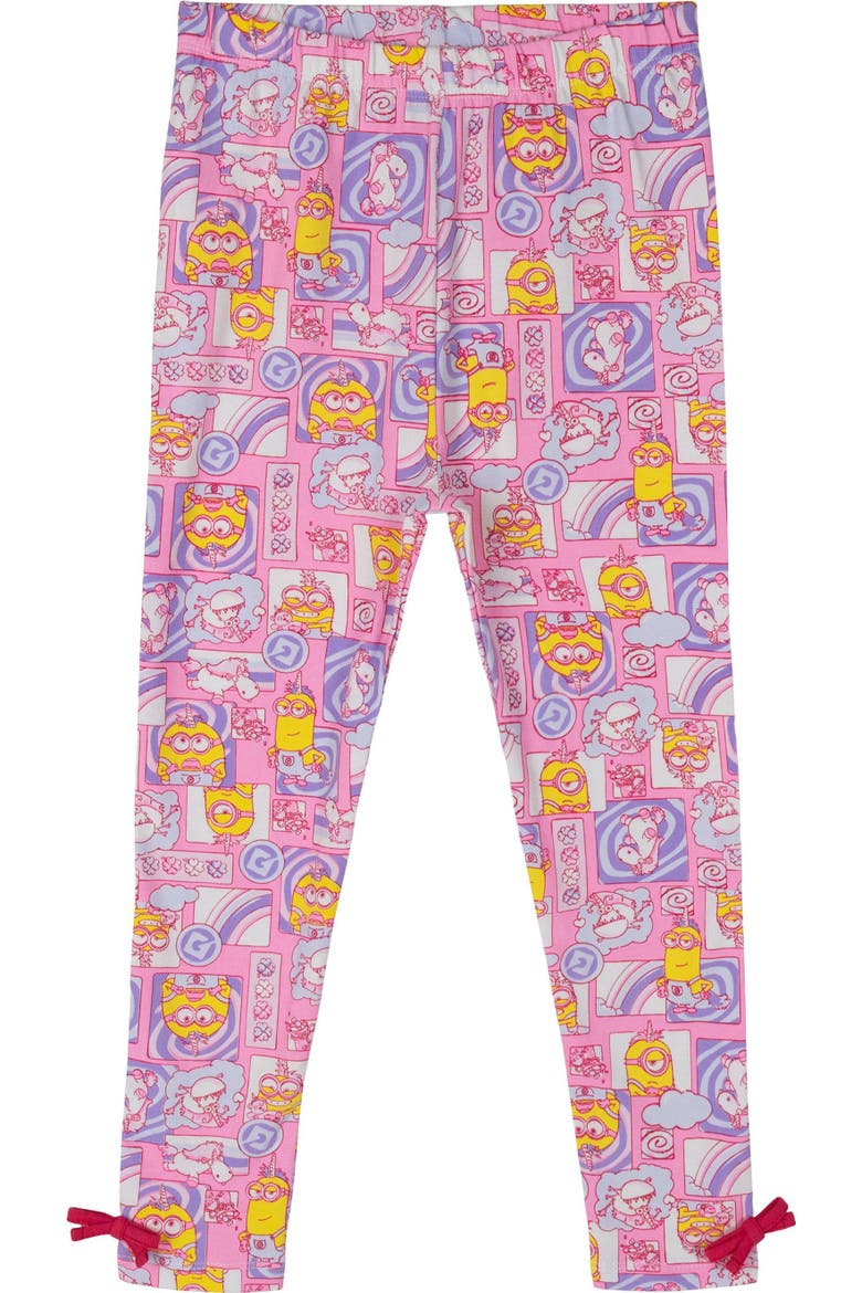 2-Piece T-Shirt and Leggings Set, Alternate, color, Minions Lavender Pink