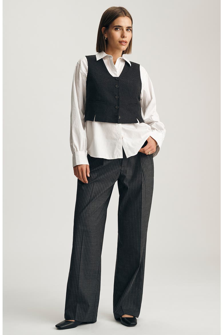 Crop Boxy Vest, Alternate, color, ANTRASIT MELANGE