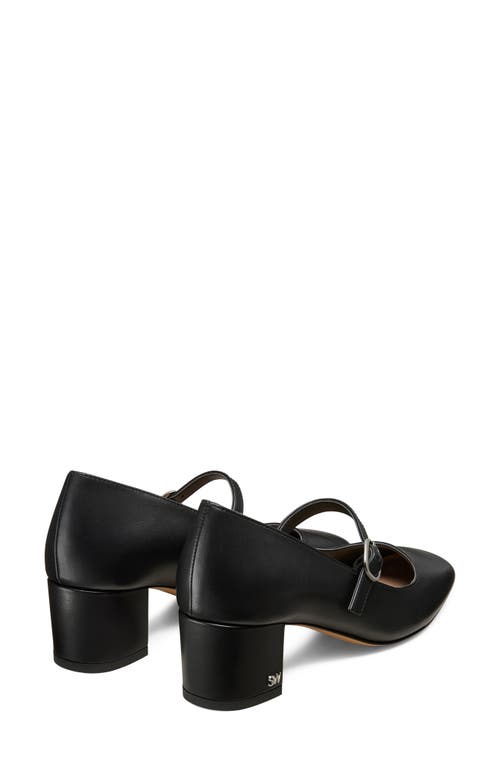 Stuart Weitzman Louise 50 Mary Jane In Black