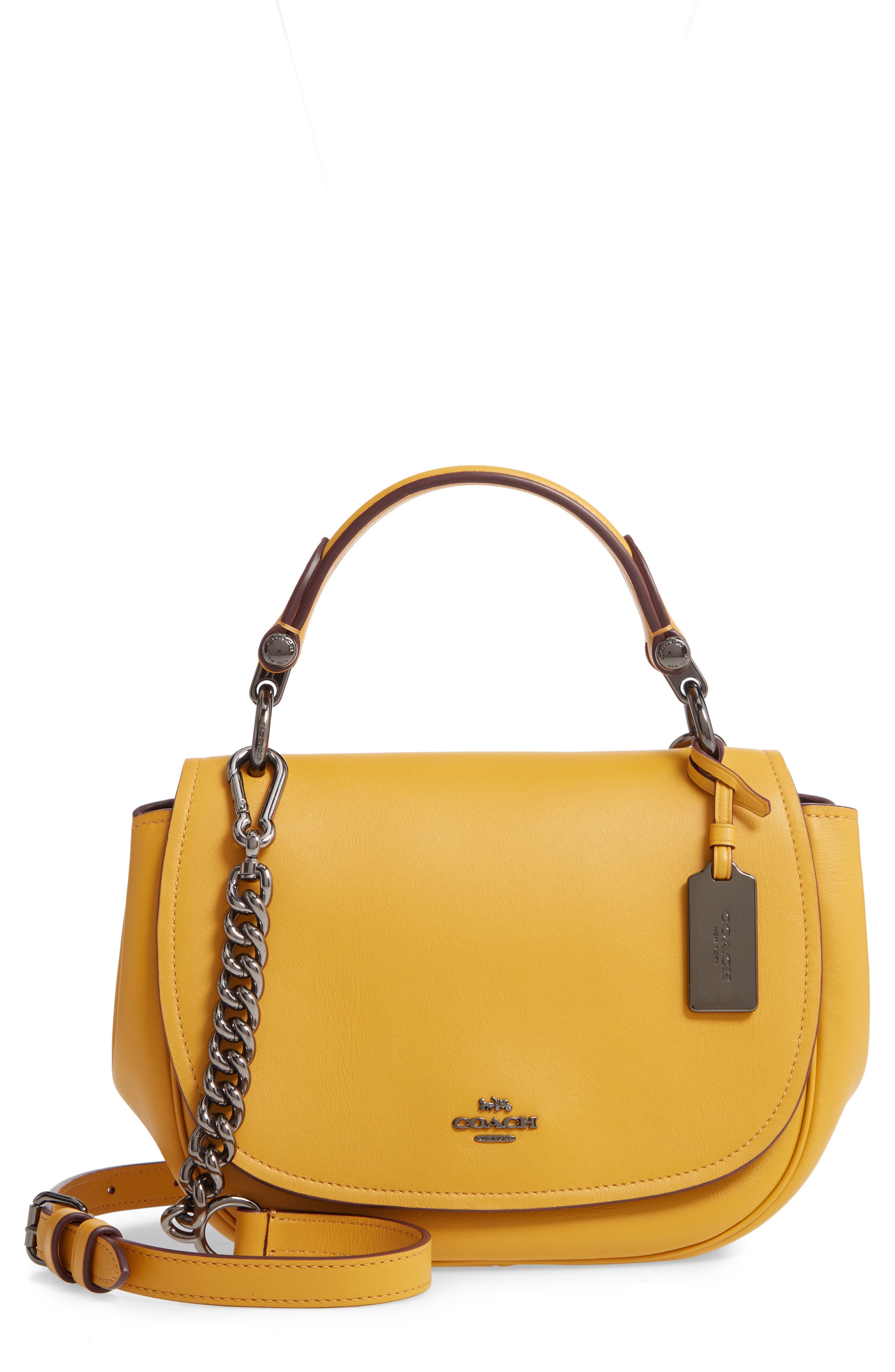 COACH Small Nomad Leather Shoulder Bag, Main, color, 