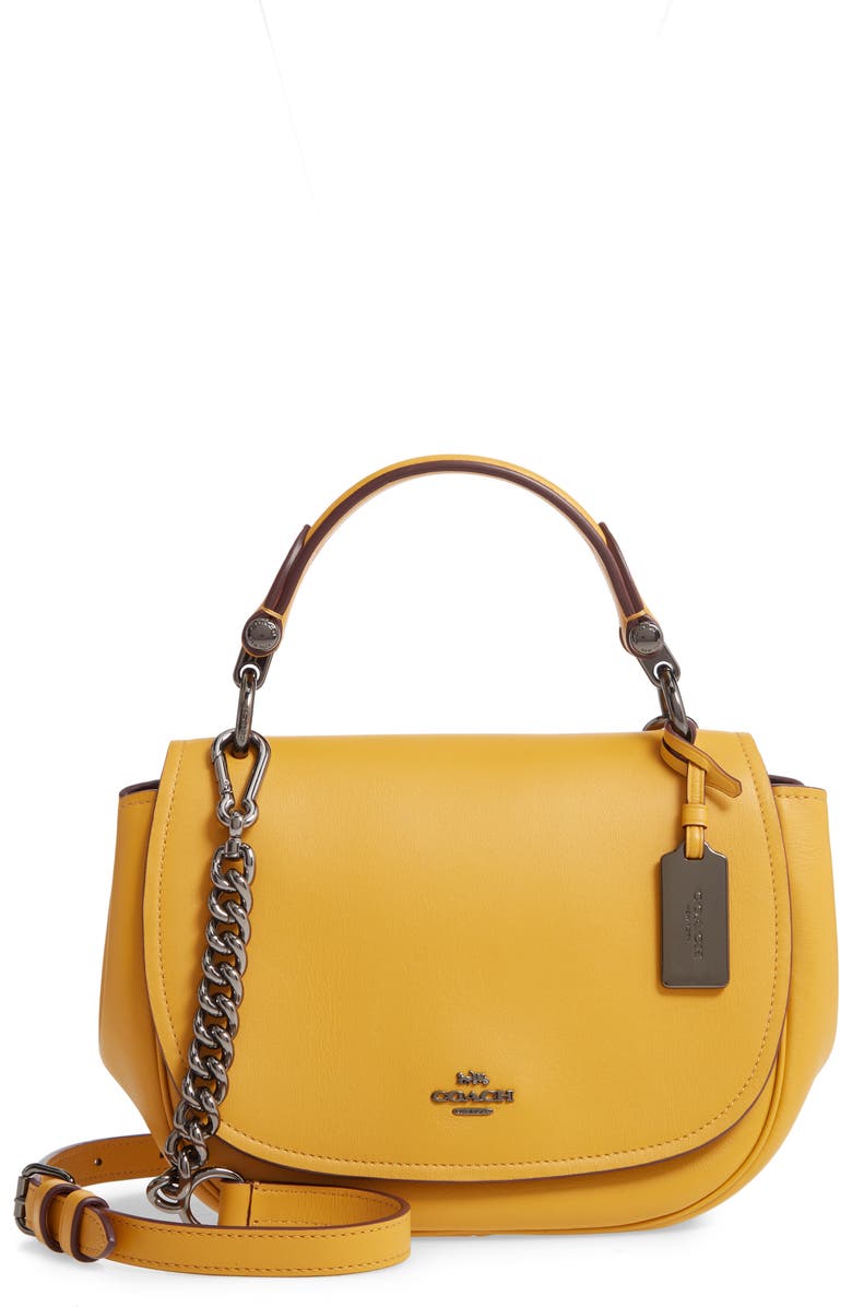 COACH Small Nomad Leather Shoulder Bag, Main, color,