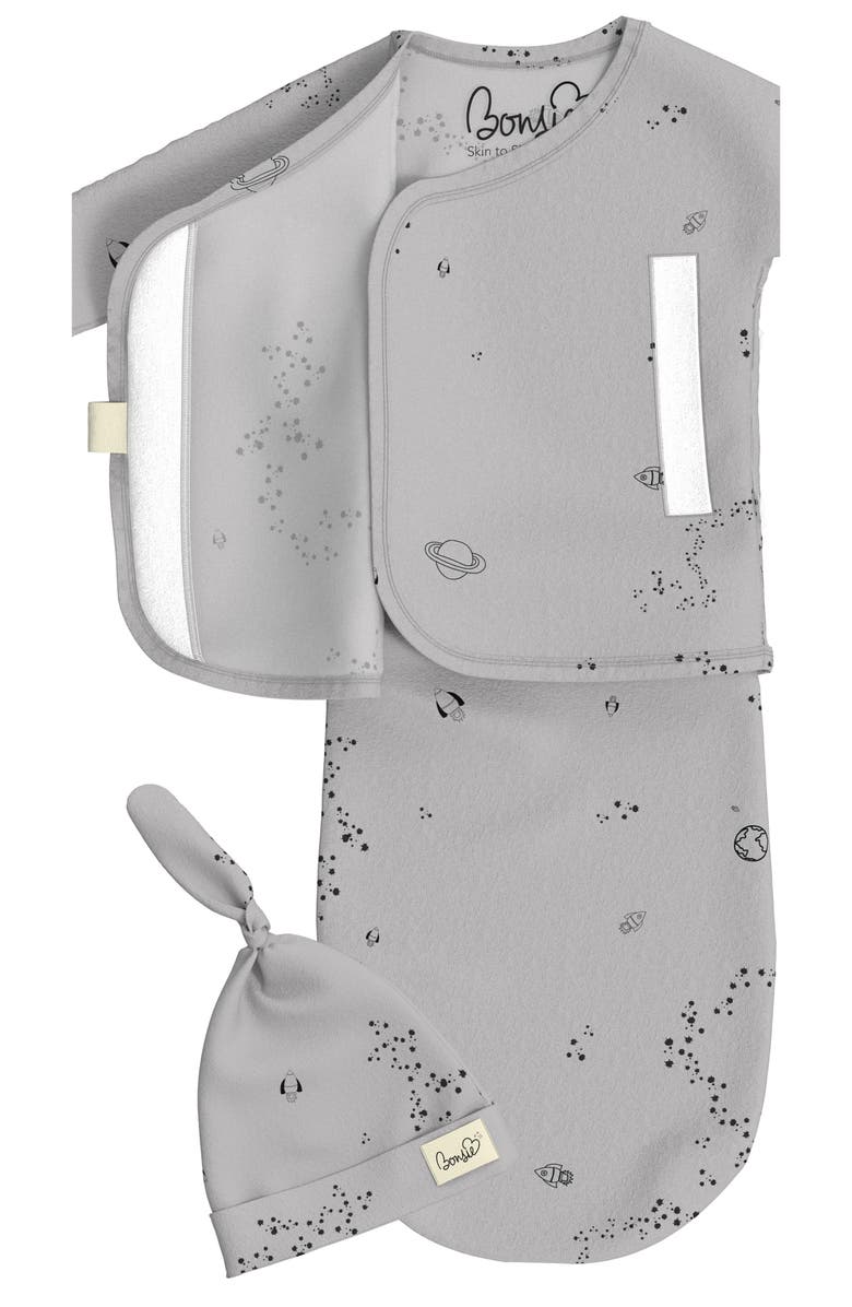 BONSIE Baby Skin to Skin Bodysuit Bag and Hat Set, Alternate, color, 