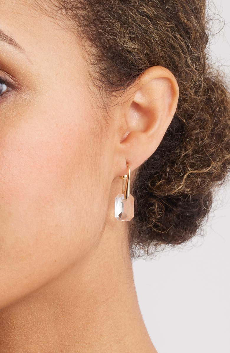 Nordstrom Floating Octagon Crystal Drop Earrings, Alternate, color,