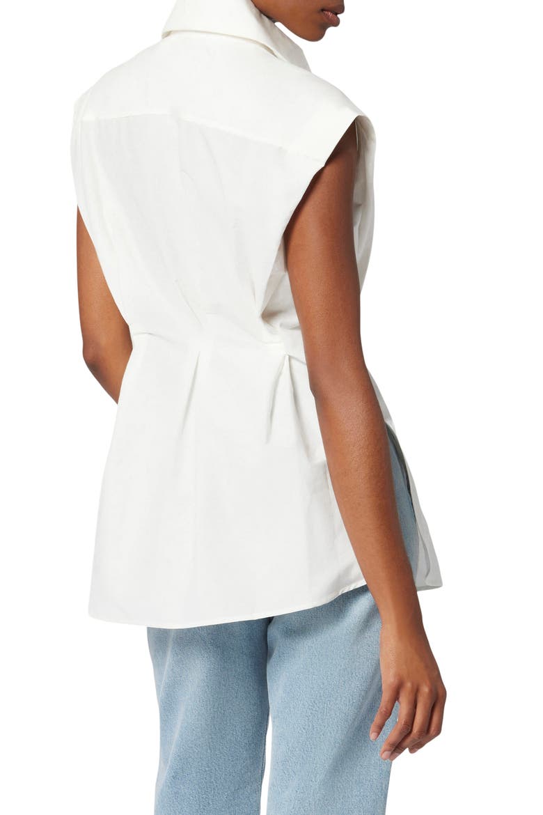 Romy Cap Sleeve Blouse, Alternate, color, NATURE WHITE