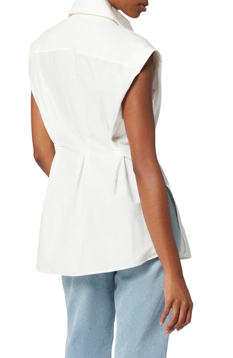 Equipment Romy Cap Sleeve Blouse, Alternate, color, Nature White