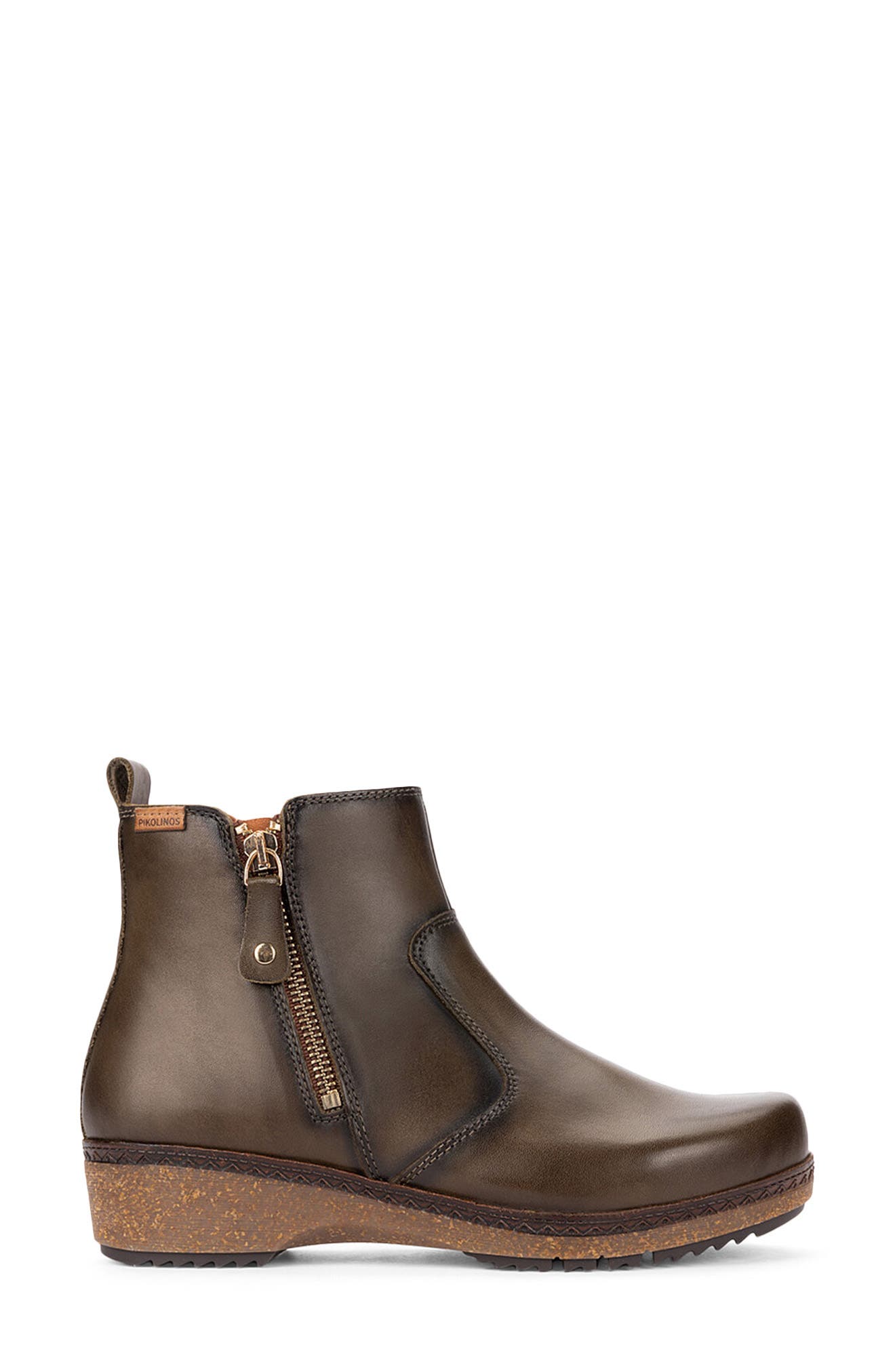 Granada Leather Bootie, Alternate, color, SEAWEED