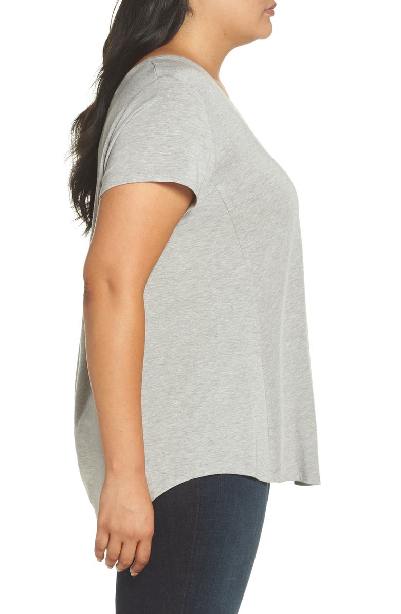 Sejour V-Neck Swing Tee, Alternate, color, 