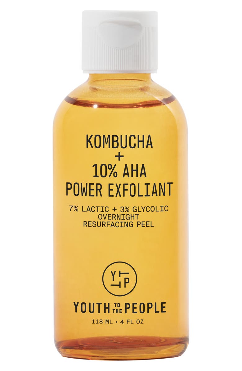 Youth to the People Kombucha + 10% AHA Power Exfoliant, Main, color, 