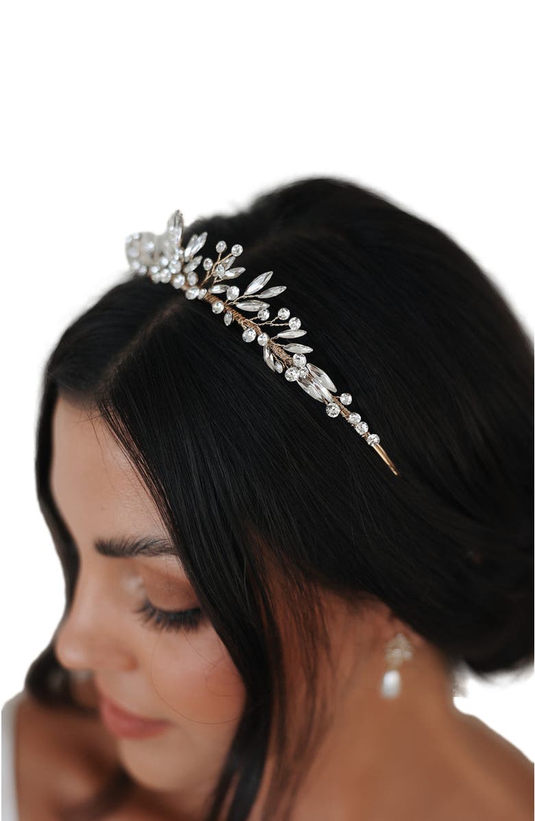 Untamed Petals Rosamonde Crystal Tiara, Alternate, color,