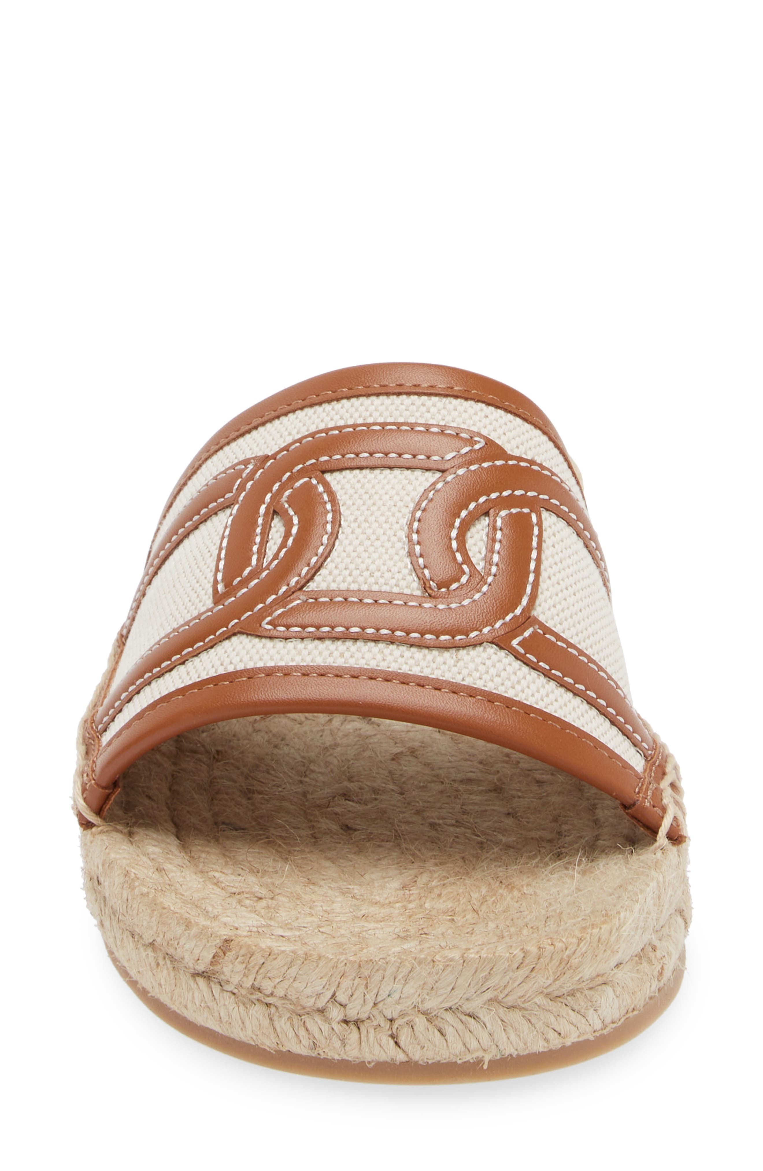 Tod's Chain Motif Sandal, Alternate, color, 