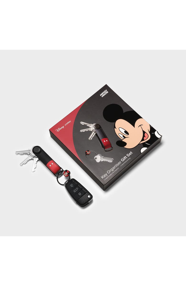 Orbitkey Disney Hybrid Leather Key Organiser + Ring v2 Kit, Alternate, color, Mickey Mouse