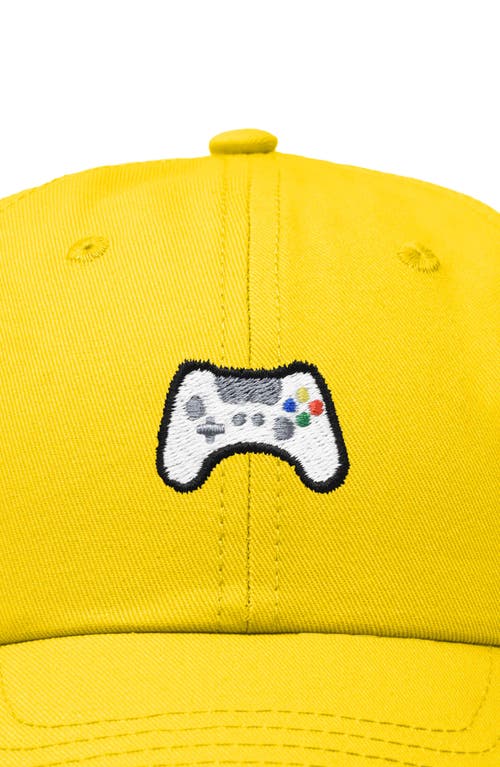 Dalix Game Controller Embroidered Hat In Gold