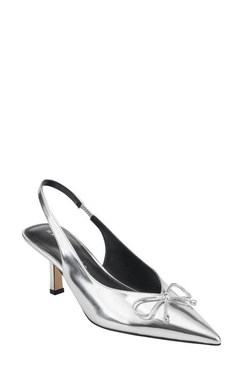 Gretel Slingback Pointed Toe Bow Pump (Women)