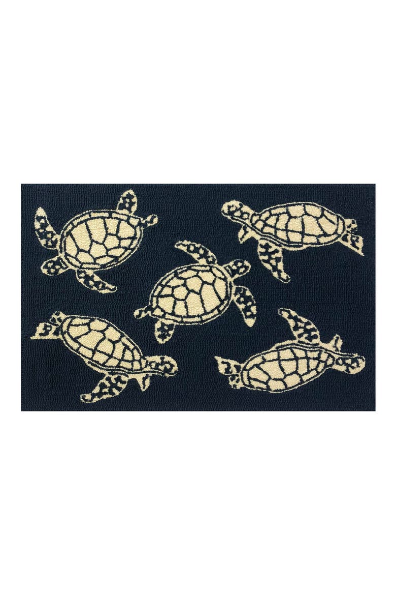 Sea Turtle Doormat, Main, color, INDIGO